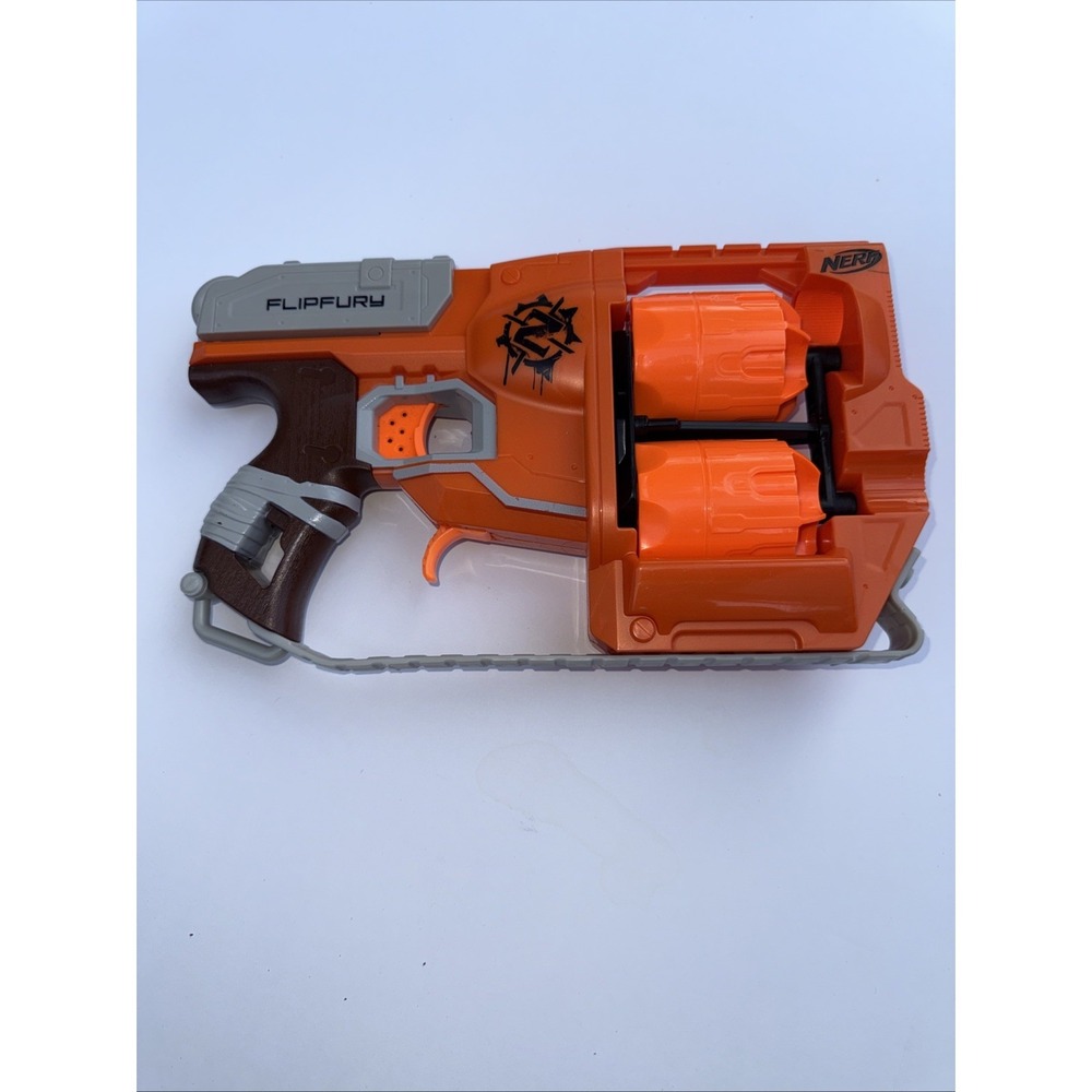 Nerf Flipfury Zombie Strike Soft‎ Dart Gun Flip Fury VGC